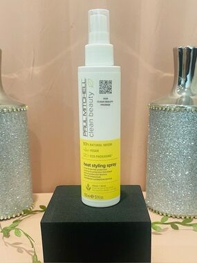 Paul Mitchell Clean Beauty Heat Styling Spray - White / Yellow Bottle